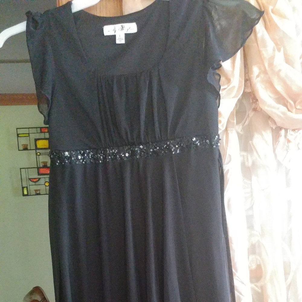 Black formal girls dress